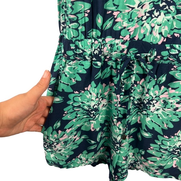 Splendid Mediterranean Blossom V Neck Romper Size XS Mint Floral Print Casual - Picture 5 of 8